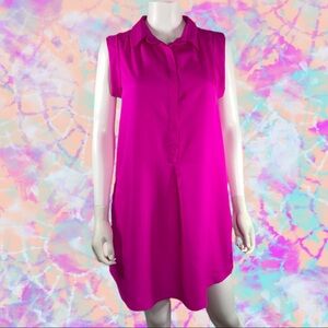 Angie Sleeveless Henley Blouse Leggings Dress